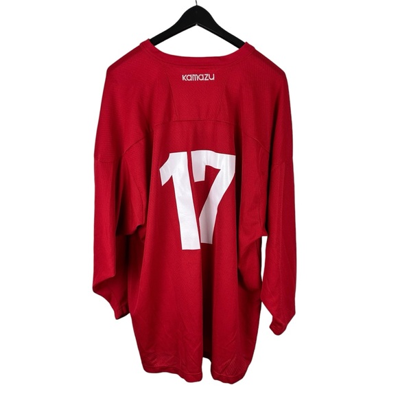 Mens Y2K Kamazu Peters Hockey Streetwear Red Jersey XL - Picture 2 of 8